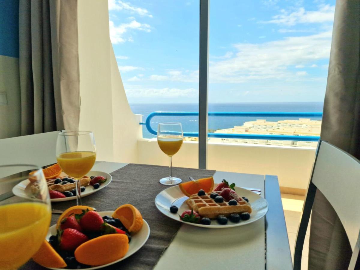 Lovely Blue Studio With Ocean View And Pool, Paraiso 918 Costa Adeje  ภายนอก รูปภาพ